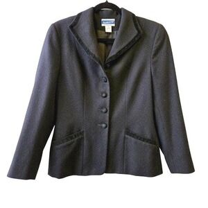 Pendleton Vintage Wool Blazer Dark‎ Academia 6 Old Money Classic Preppy Black